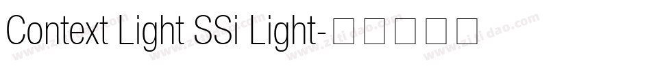 Context Light SSi Light字体转换